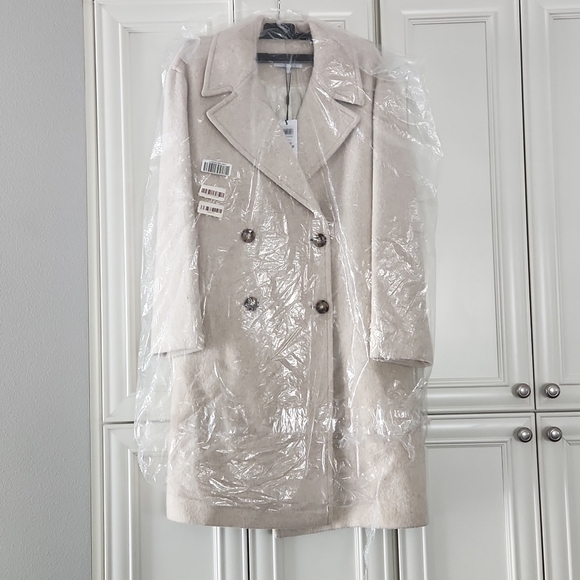 NWT REISS | Scarletta Double-breasted Teddy Coat Sz 10/12/14 - Picture 7 of 11